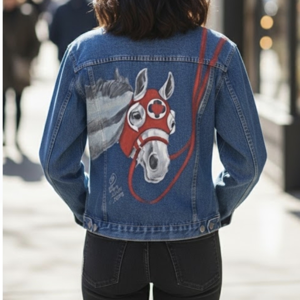 Handpainted Demin Jacket
